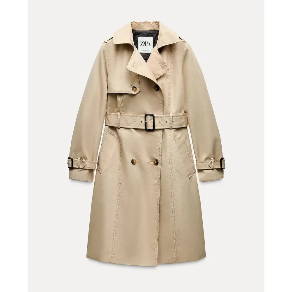 Zara Water Repellent Trench Coat ZW Collection - Picture 3 of 8